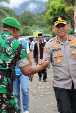 Kapolres Aceh Tengah Hadiri Upacara Penyambutan Personel Brigif 90 dan Yonif TP 854