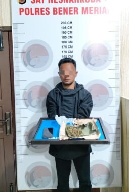 Satresnarkoba Polres Bener Meriah Bekuk Pelaku Diduga Simpan Ganja di Rumah Kebun