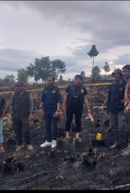 Kebakaran Lahan kawasan lindung di Bener Meriah, Tim Identifikasi Polres dan KPH Turun ke Lokasi